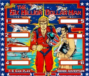 Bally Six Million Dollar Man Pinball